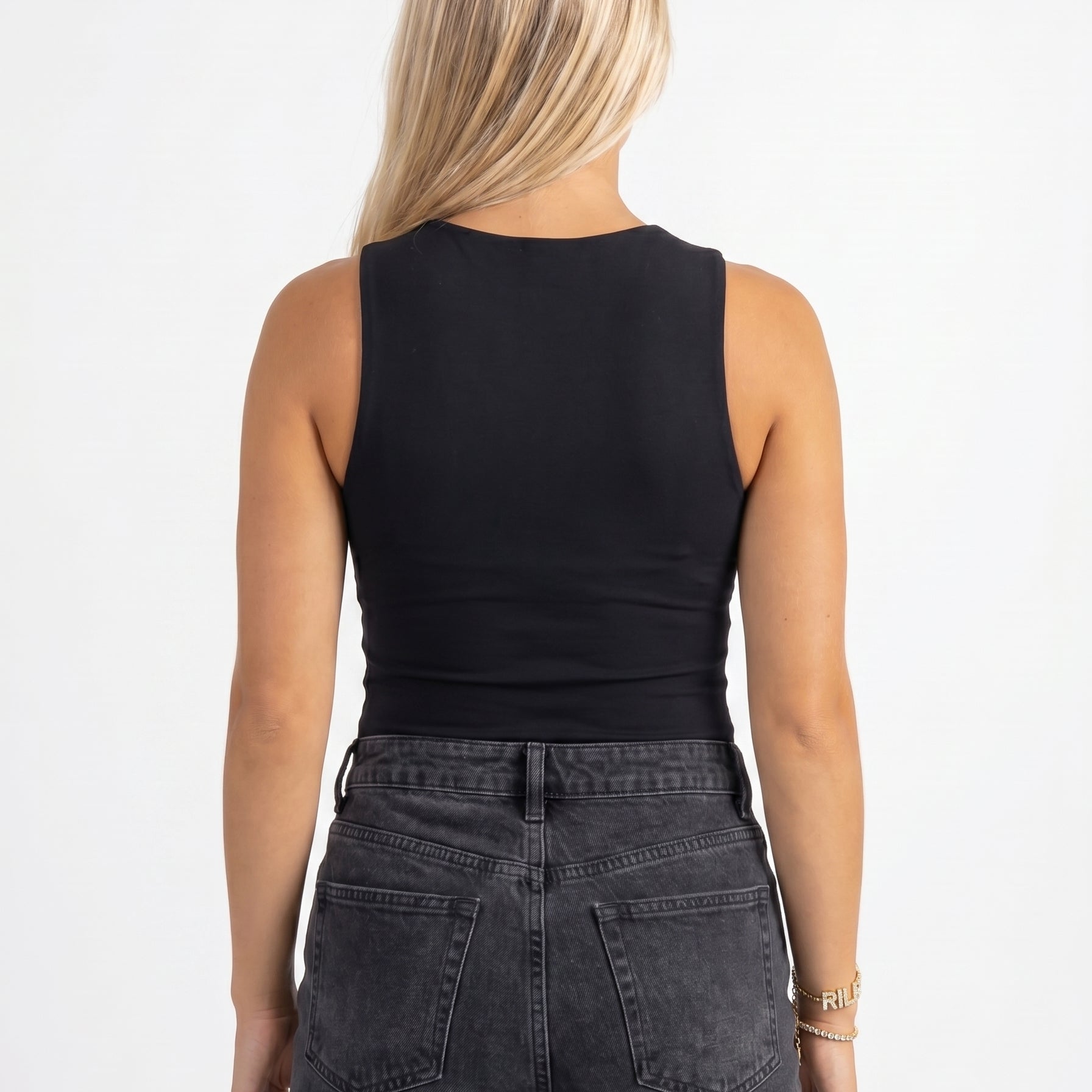 Pavé Bubble Double Strand Slider Bracelet — back