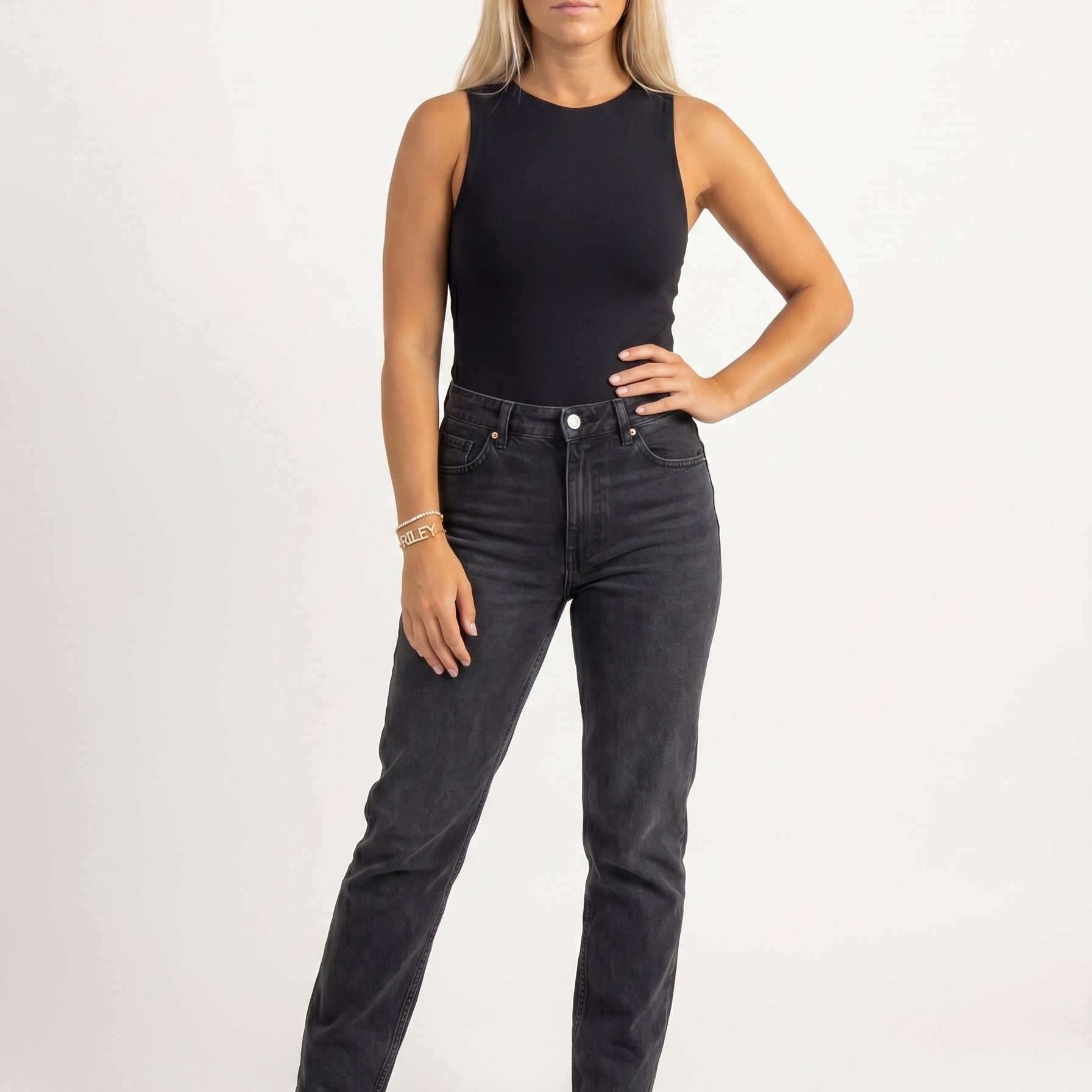 Pavé Bubble Double Strand Slider Bracelet — full