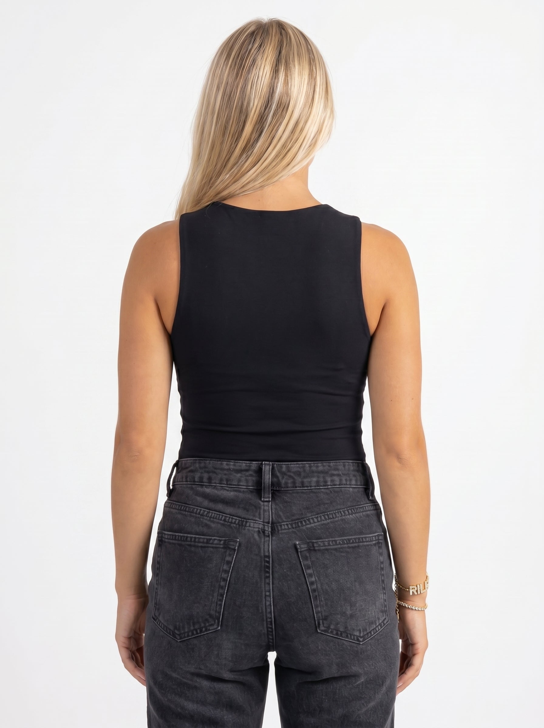 Pavé Bubble Double Strand Slider Bracelet — back